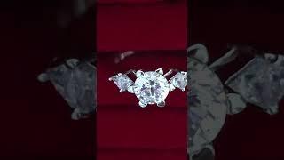 Cubic Zircon 925 Hallmarked Solitaire Ring/ Ladies Fashion/ Blogger/ Trendy Jewelery/ Diamond Lovers