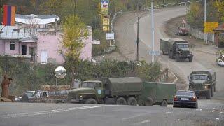 Russian convoy of peacekeeping troops enters Nagorno-Karabakh | AFP