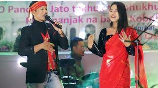 Manik &  Urvashi Tripura ni "HOP HOP " song || Tring Festival 2023 || At:-Ampura