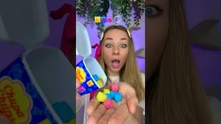 Eating chupa chups magic cubes candies 