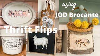 Thrift Flips using IOD Brocante Transfer