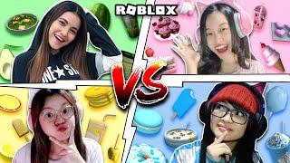 Melawan Bestie Makan Makanan Satu Warna ?!! [Roblox Indonesia]