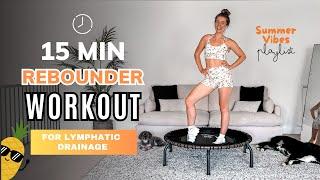 15-Minute Rebounder Workout for Lymphatic Drainage | Jump Into Summer Vibes with Jump&Jacked