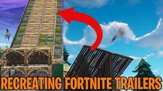 Recreating Fortnite Trailers/Commercials | Fortnite Battle Royale Trailers Recreated In Game