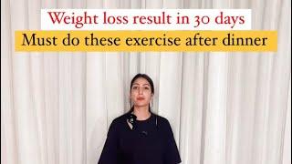 Weight loss result in 30 days.