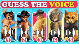 Guess Puss In Boots All Version By Voices?|Puss In Boots Quiz Netflix Puss In Boots Quiz l Easy quiz