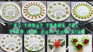 Cắt Tỉa hoa quả | cách trang trí viền đĩa đơn giản dễ làm { how to fruits carving}