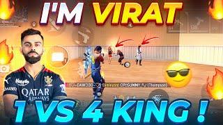I’m Virat  Solo Vs Squad Highlights ️‍🩹 | Freefire India Virat Kohli in Freefire 🫨