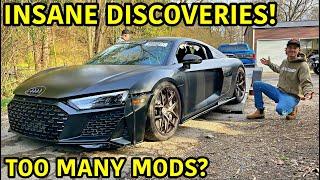 Rebuilding A Wrecked 2020 TWIN TURBO Audi R8 Part 2!!!