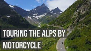Touring the alps by motorcycle
