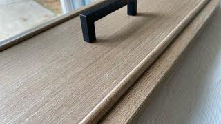 UP CLOSE Pottery Barn FAUX WOOD finish tutorial - Make A Sample Board for clients With Me