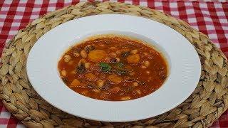 Φασολάδα παραδοσιακή με τέλειο χύλωμα! - Fasolada Greek bean soup | Greek Cooking by Katerina