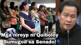 Mahigit 100 na NABUNTlS ni QUIBOLOY, SUMUGOD SA SENATE HEARING!