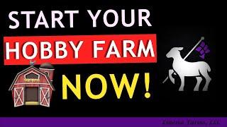 You Can't Raise Livestock From Your Couch!  Get Your Farm Started NOW!