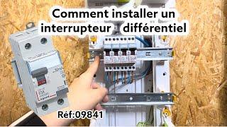 Installation d’un interrupteur différentiel