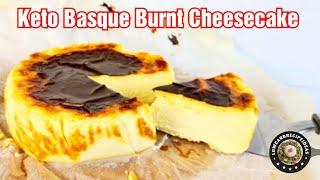 HOW TO MAKE KETO BASQUE BURNT CHEESECAKE - SMOOTH, CREAMY, RICH CHEESE FLAVOR WITH NO EQUIPMENT !