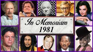 In Memoriam 1981: Famous Faces We Lost in 1981