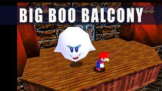Super Mario 64 Switch Big Boo's Balcony, Course 5 Star 5 Big Boo's Haunt Ghost House 3D All Stars
