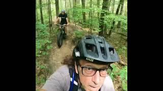 Mountain bike riding at Durham forest