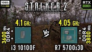 i3 10100F vs Ryzen 7 5700x3D in S.T.A.L.K.E.R. 2: Heart of Chornobyl | RTX 3080 Ti