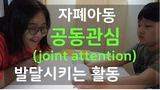 자폐아동에게 공동관심(joint attention)을 가르치는 활동  [ABA 초급 프로그램]