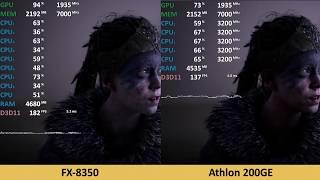 AMD FX-8350 vs. Athlon 200GE in 10 Games - Benchmark Comparison Test (RTX 2080)