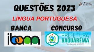 QUESTÕES RECENTES BANCA IBAM | CONCURSO SAQUAREMA 2023