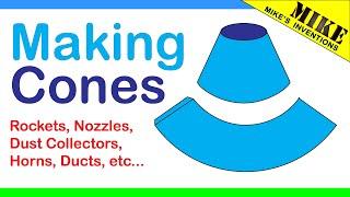 Making Cone Shapes - Mikes Inventions
