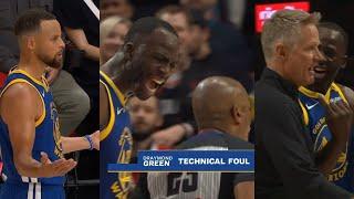 Draymond Green goes OFF at ref and gets his first tech of season in first game 