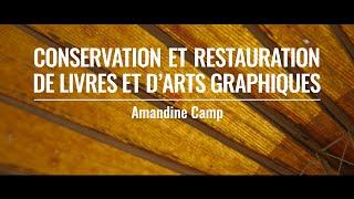 Conservation et restauration de Livres et d'Arts Graphiques  - Amandine Camp