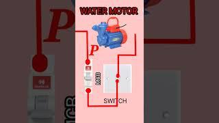 water motor connection | MCB TO water motor connection #short #circuit #3d #viral