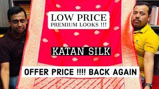 Rs.1250. Back Again !!! Semi Katan with premium looks Soft quality Huge Colour Options.