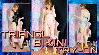 String Sexy Bikinis & Japanese Bodysuit Haul - Amazon, Triangl, Haikyuu Try On