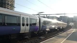 BR/XR Class 345013 arrives at Reading with 9U69 for Reading