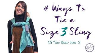 4 Ways to Tie a Size 3 Baby Wrap | Your Base Size -2 | What Can I do with a Size 3 Sling?