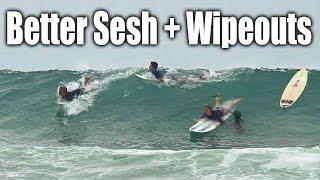 Better Waves & Better Surfing This Time - Plus Wipeouts