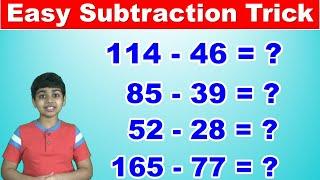 Easy Subtraction Trick | Easy and fast way to learn | Math Tips and Tricks