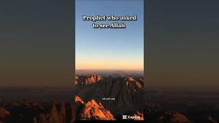 Prophet who asked to see Allah #quran #bible #islamicshorts #islam #prophet #prophetmusa