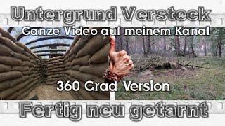 Untergrund Versteck mitten im Wald 360 Grad Modus #liken #bushcraft #fritzmeinecke #360 #360video