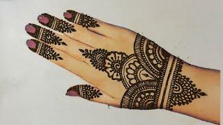 Simple Mehandi Design/ Back Hand Mehandi Design/ Cone Design #mehndi #simplemehndidesign#longvideo