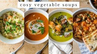 4 Easy & Healthy Veggie Soups