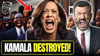 CHAOS: Kamala SCREAMED OUT of Jimmy Kimmel Show On LIVE-TV By Democrat Activists! | 'We HATE You!'