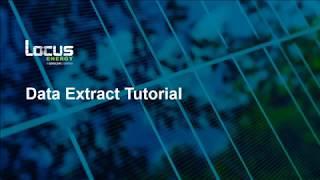 Data Extract Training Video