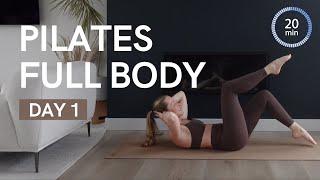 20 Min Pilates Full Body Workout | 14 Day Pilates + Yoga Challenge | MIKMILL