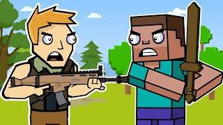 THE SQUAD VS BLOCK SQUAD | Fortnite & Minecraft Animation