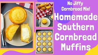 Homemade Southern Soul Food Cornbread Muffins