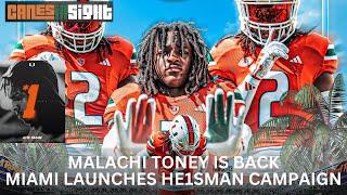 Malachi Toney is BACK  | Canes launch Cam Ward HE1SMAN Campaign