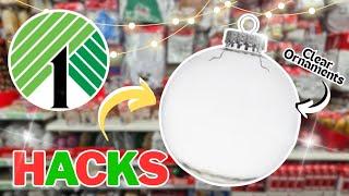 GENIUS  Dollar Tree DIY Crafts Using Clear Ornaments | Christmas DIY Crafts