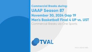 Commercial Breaks of One Sports during UAAP S87 Final 4 (UP vs. UST) - November 30, 2024 Gap 19