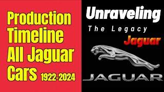 Discover the timeline of all Jaguar cars manufacturing dates. Unraveling the Legacy.